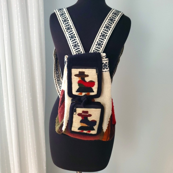 Artesanias Handbags - Artesanias Handwoven Backpack Purse
